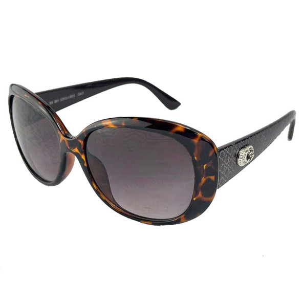 RB Black & Brown Large Oval Sunglasses