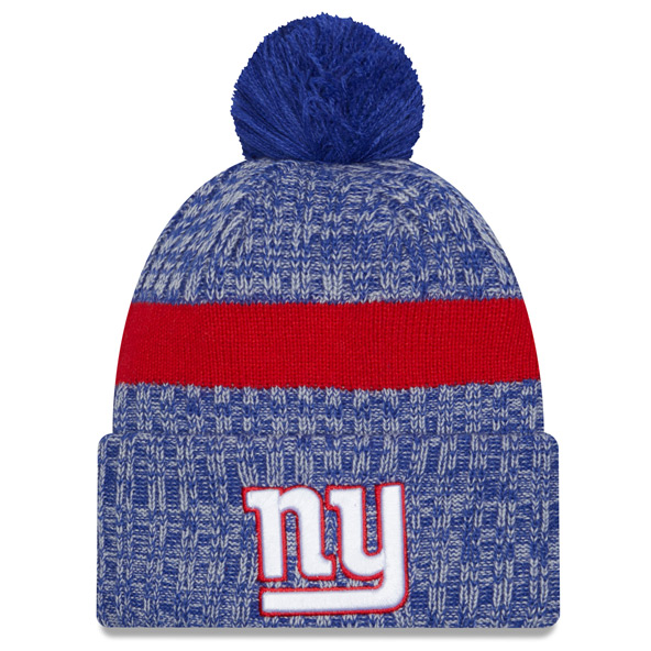 New Era New York Giants 2023/24 Sideline Cuffed Bobble Hat