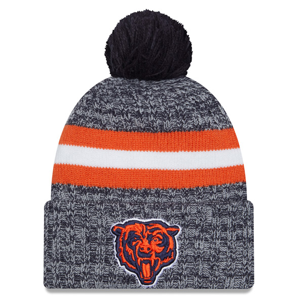 New Era Chicago Bears 2023/24 Sideline Cuffed Bobble Hat