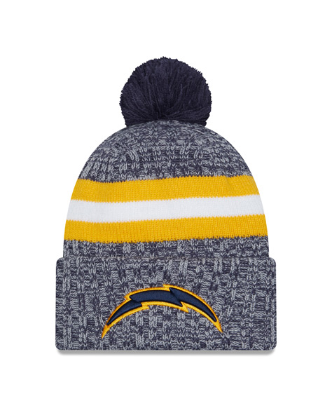 New Era Los Angeles Chargers 2023/24 Sideline Cuffed Bobble Hat