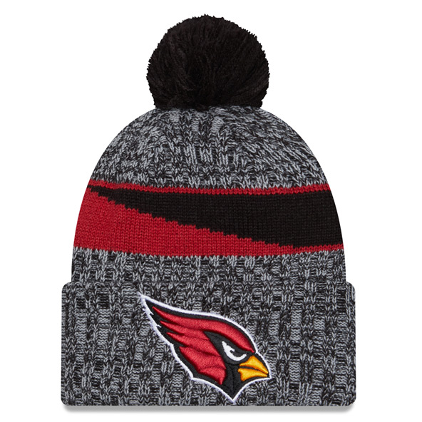New Era Arizona Cardinals 2023/24 Sideline Cuffed Bobble Hat