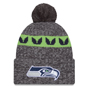 New Era Seattle Seahawks 2023/24 Sideline Cuffed Bobble Hat