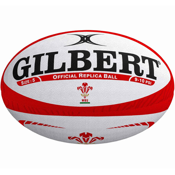 Gilbert  Wales Replica Ball Size 5 White
