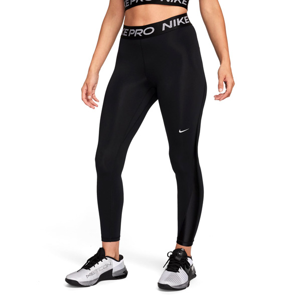 Nike Pro Womens Mid-Rise Shine 7/8 Leggings