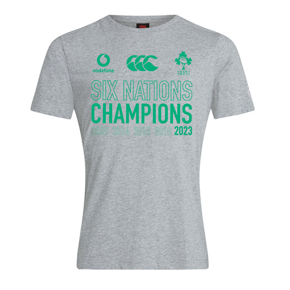 Canterbury IRFU Ireland Rugby Grand Slam Winners 2023 T-Shirt