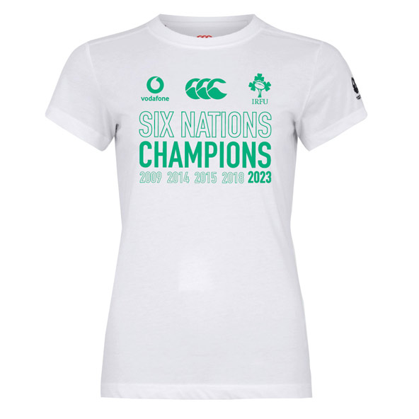 Canterbury IRFU Ireland Rugby Grand Slam Winners 2023 Womens T-Shirt