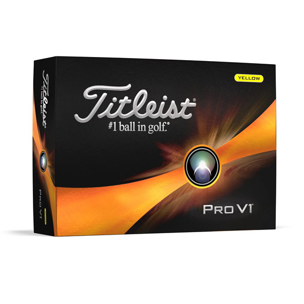 Titleist Pro V1 Dozen Golf Balls - Yellow