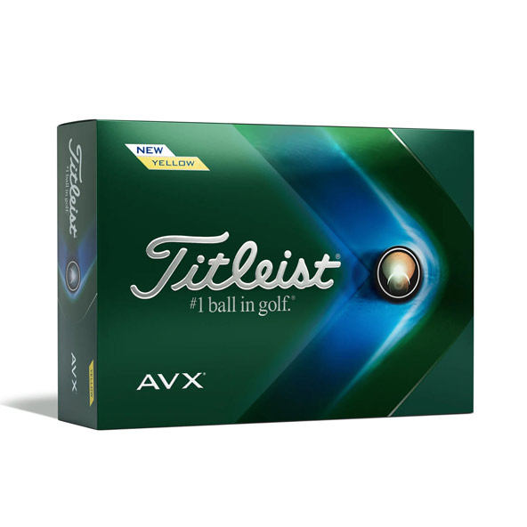 Titleist AVX Dozen Golf Balls - Yellow