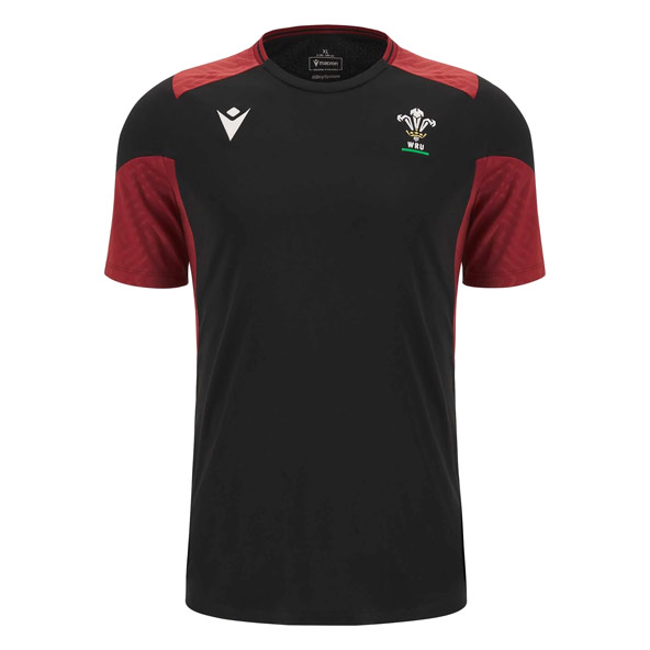 Macron Wales Rugby World Cup 2023 Training T-Shirt 