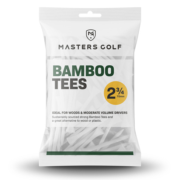 Masters Bamboo 2¾ Inch Golf Tees - Bag Of 20
