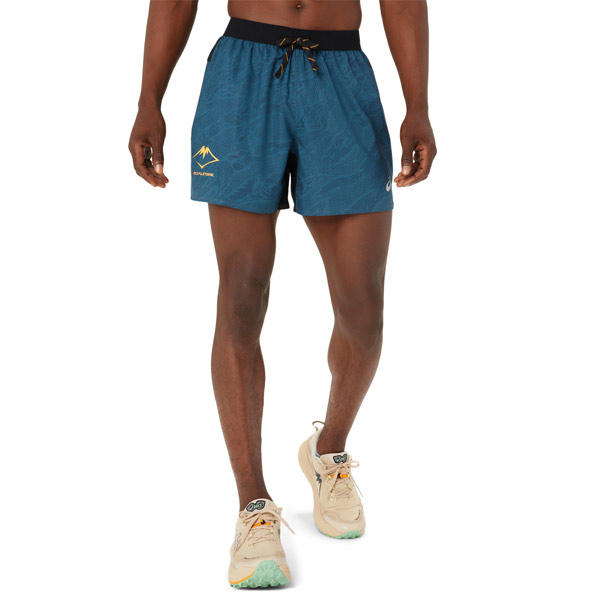 Asics Fujitrail Allover 5 Inch Mens Shorts