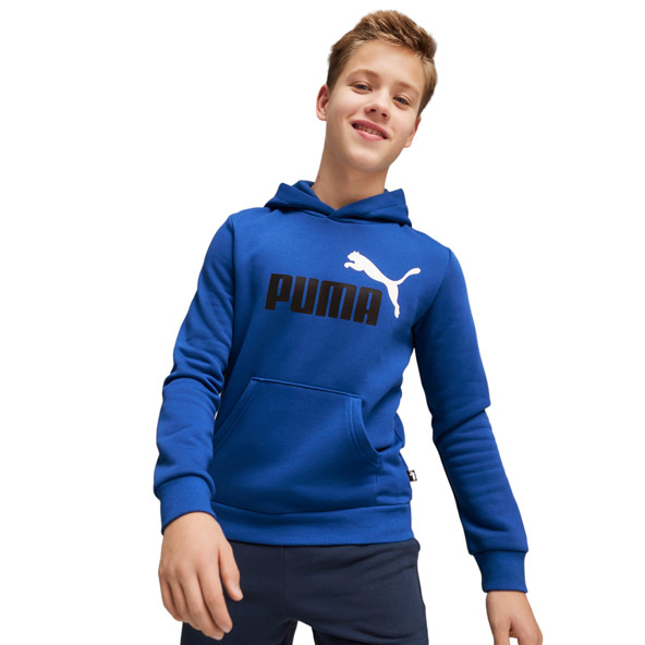 Puma Essentials+ Two-Tone Logo Boys Hoodie