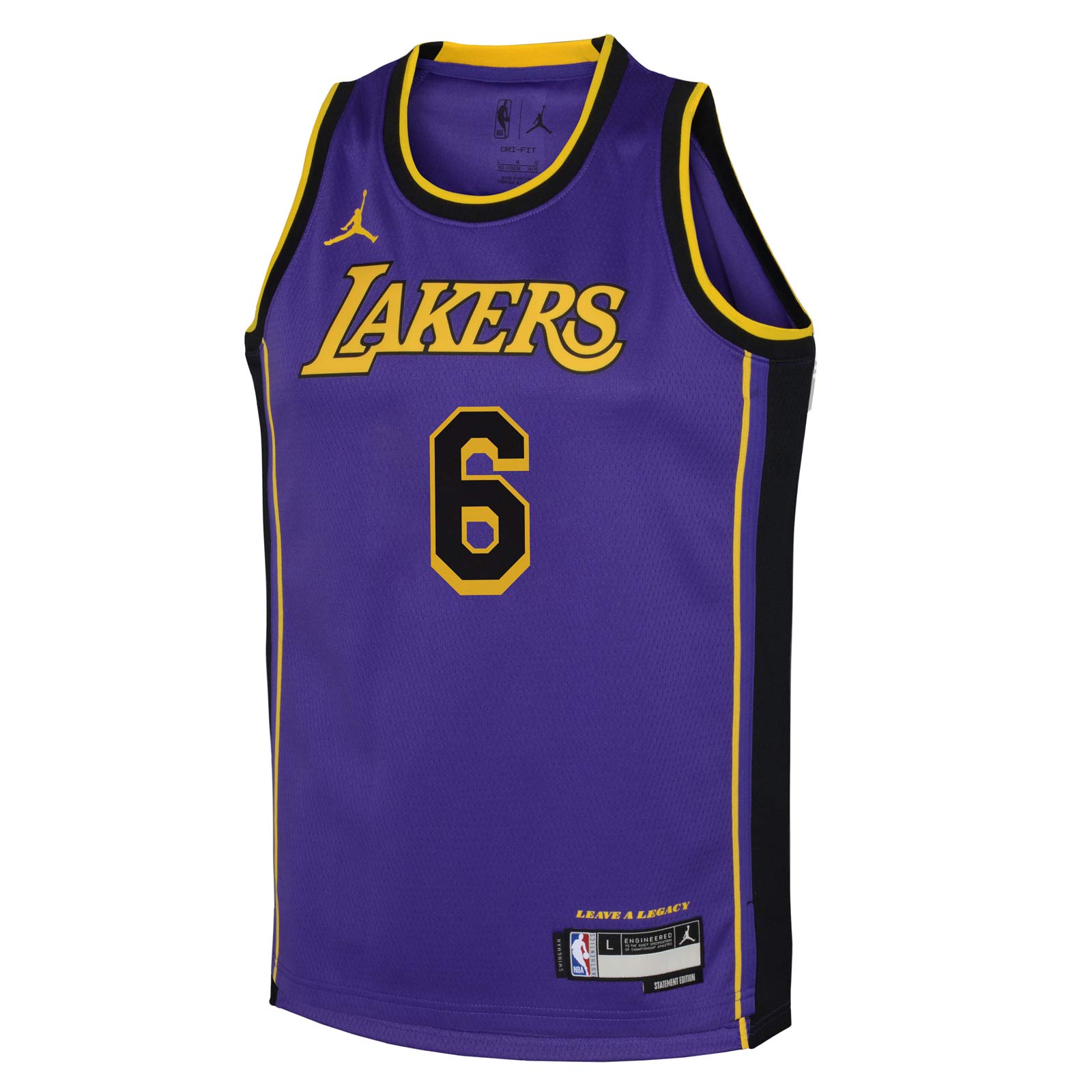 Jordan Lakers LeBron Statement Kids Jersey | NBA Jerseys & Clothing ...