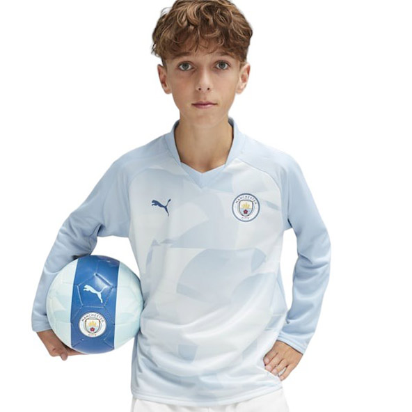 Puma Manchester City F.C. 2023/24 Long-Sleeve Kids Sweatshirt