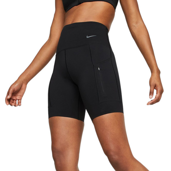 Nike Go Womens Firm-Support High-Waisted 8" Biker Shorts With Pockets