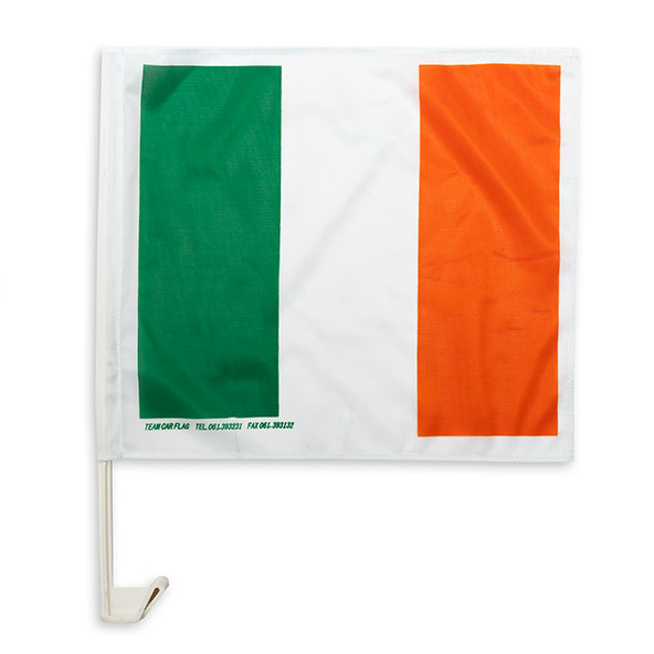 TCF Ireland Tricolour Car Flag