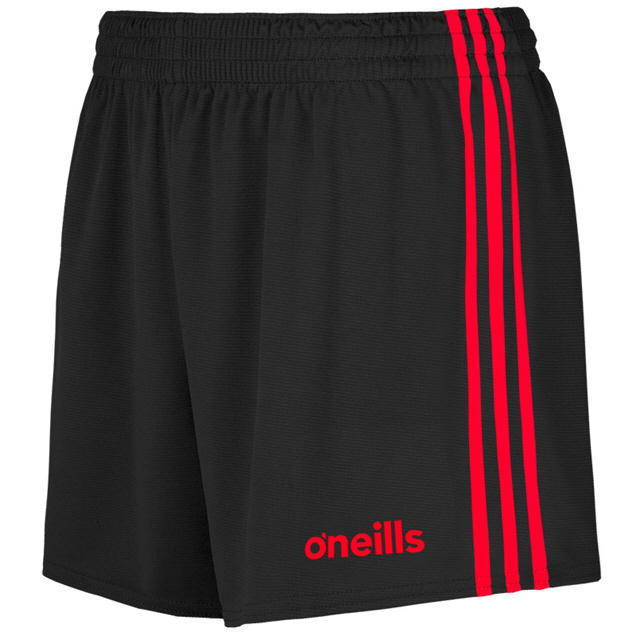 O'NEILLS MOURNE SHORTS BLK/RED, 36, BLK