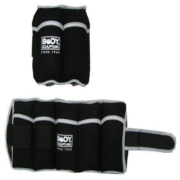 Body Sculpture 2 X 5lb Adjustable Soft Wrist/Ankle Weights