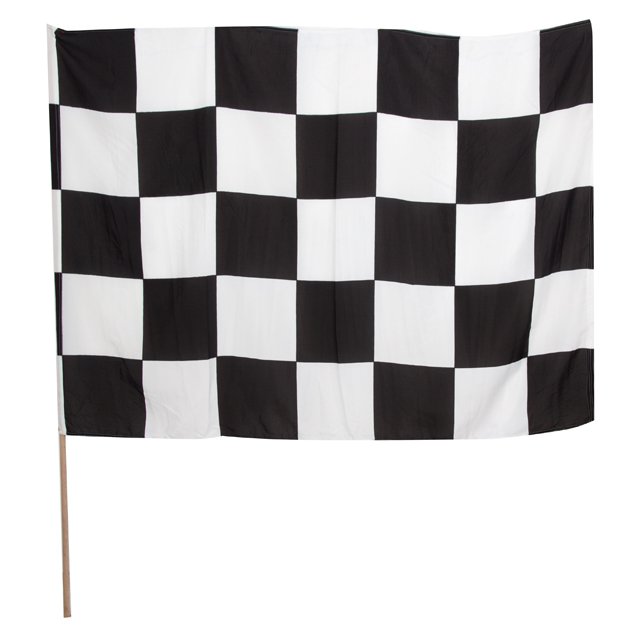 INDT CHEQ FLAG BLK/WHT (MUL)