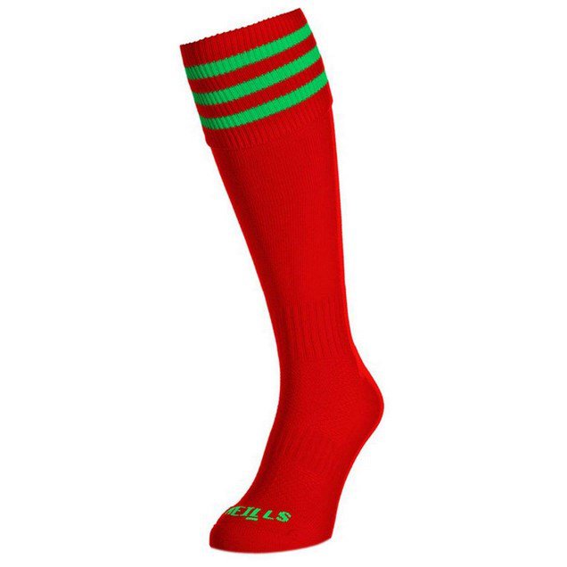 O'Neills Kids Sock Red/Green Ba, LB, Red