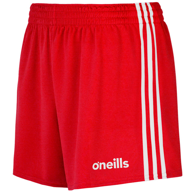 O'NEILLS MOURNE SHORTS RED/WHIT, 34, RED
