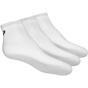 Asics 3 Pack Mens Quarter Socks White