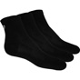 Asics 3 Pack Mens Quarter Socks Black