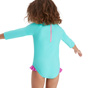 SPEEDO Long Sleeve Frill Girls 1PC Swimsuit