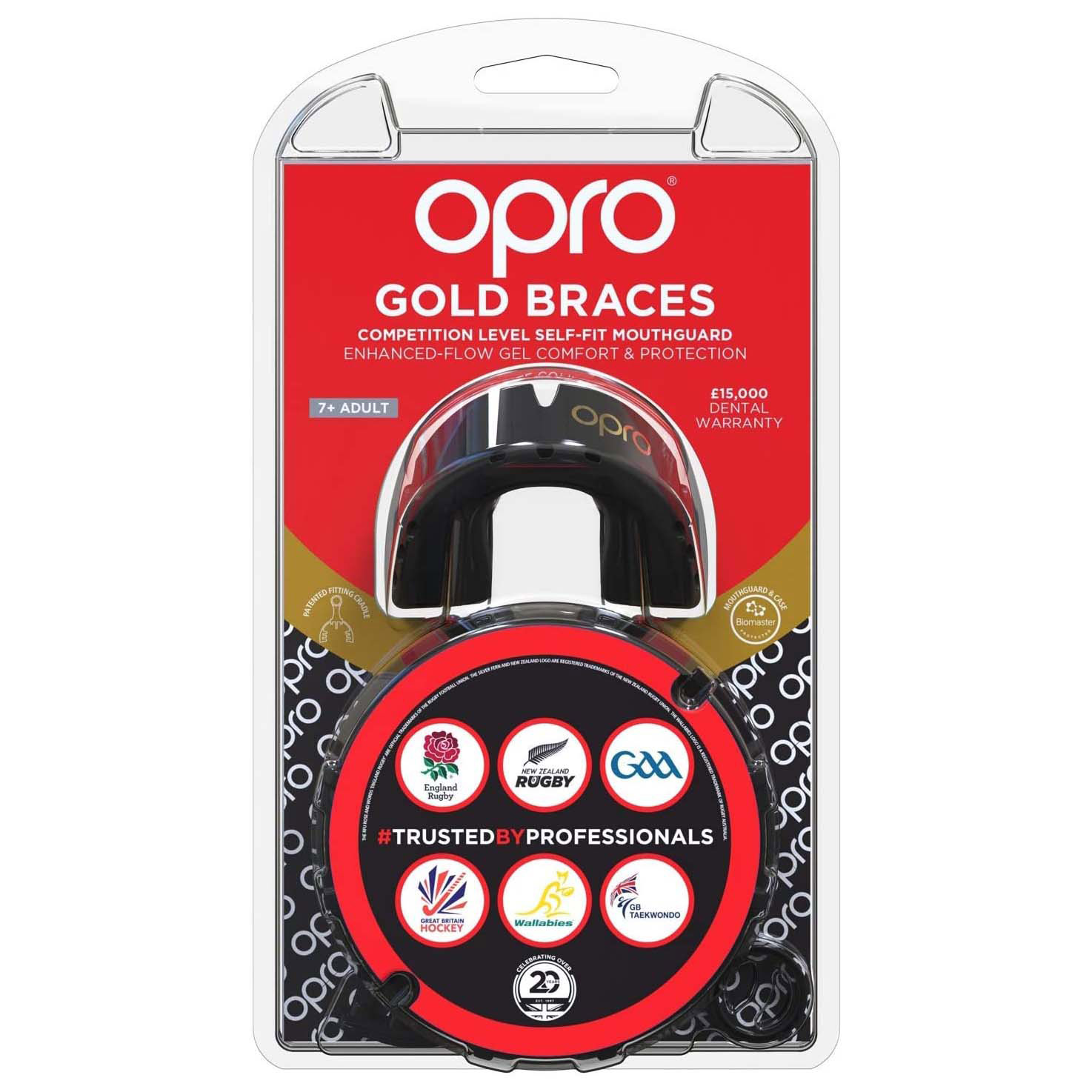 OPRO SELF-FIT MOUTHGUARD FOR BRACES - GOLD LEVEL