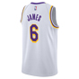 Nike Los Angeles Lakers James 6 Swingman Jersey