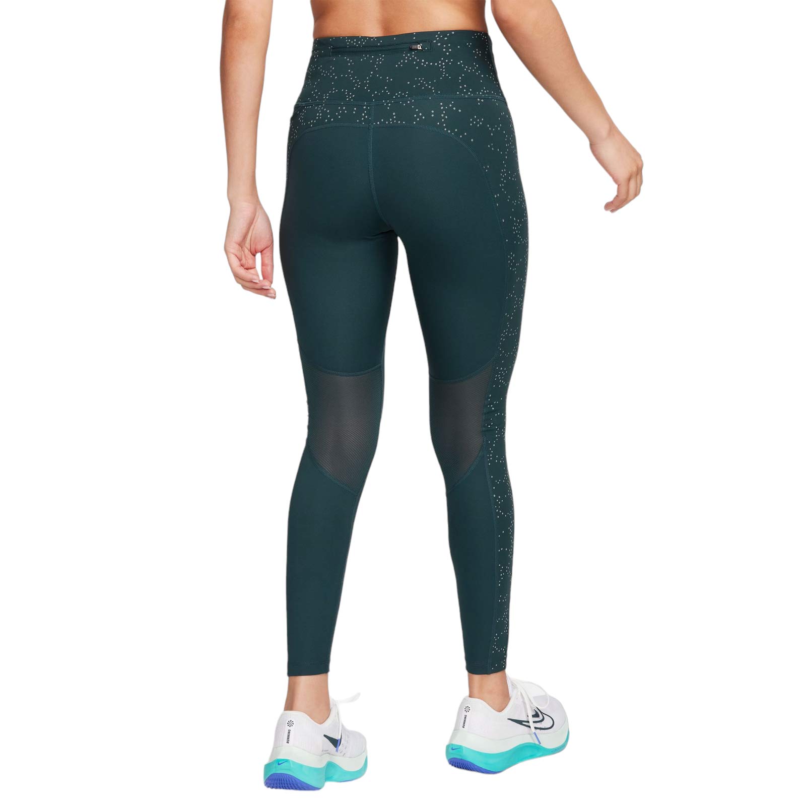 NIKE FAST WOMENS MID-RISE 7/8 PRINTED LEGGINGS WITH POCKETS