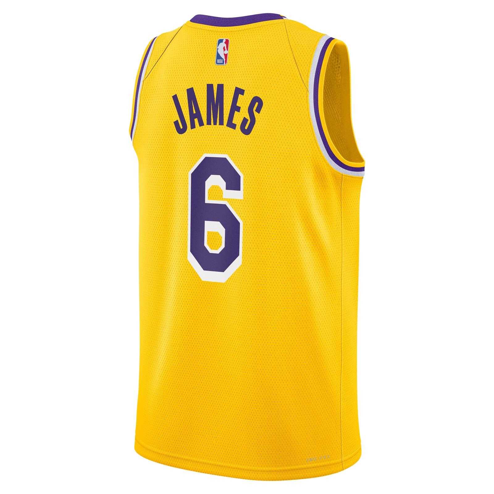 NIKE LOS ANGELES LAKERS JAMES ICON KIDS JERSEY