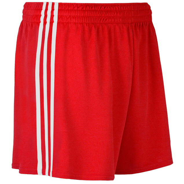 O'NEILLS MOURNE SHORTS RED/WHIT, 38, RED