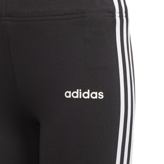 adidas Essential 3 Stripe Girls' Leggings Black/White