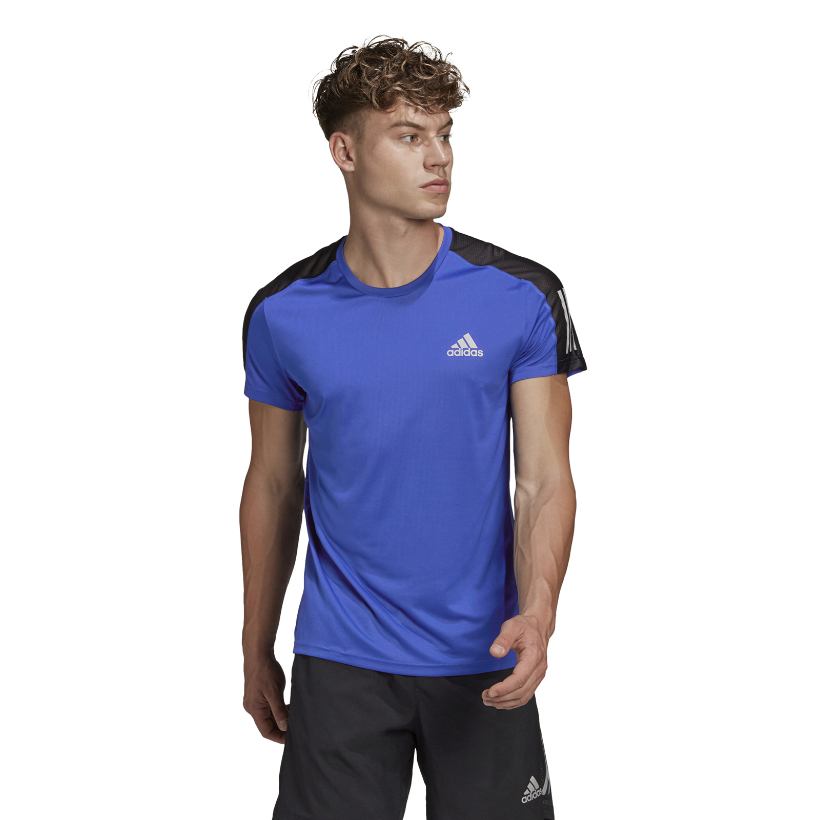 adidas Men's Own The Run T-Shirt, Blue | Elverys Ireland