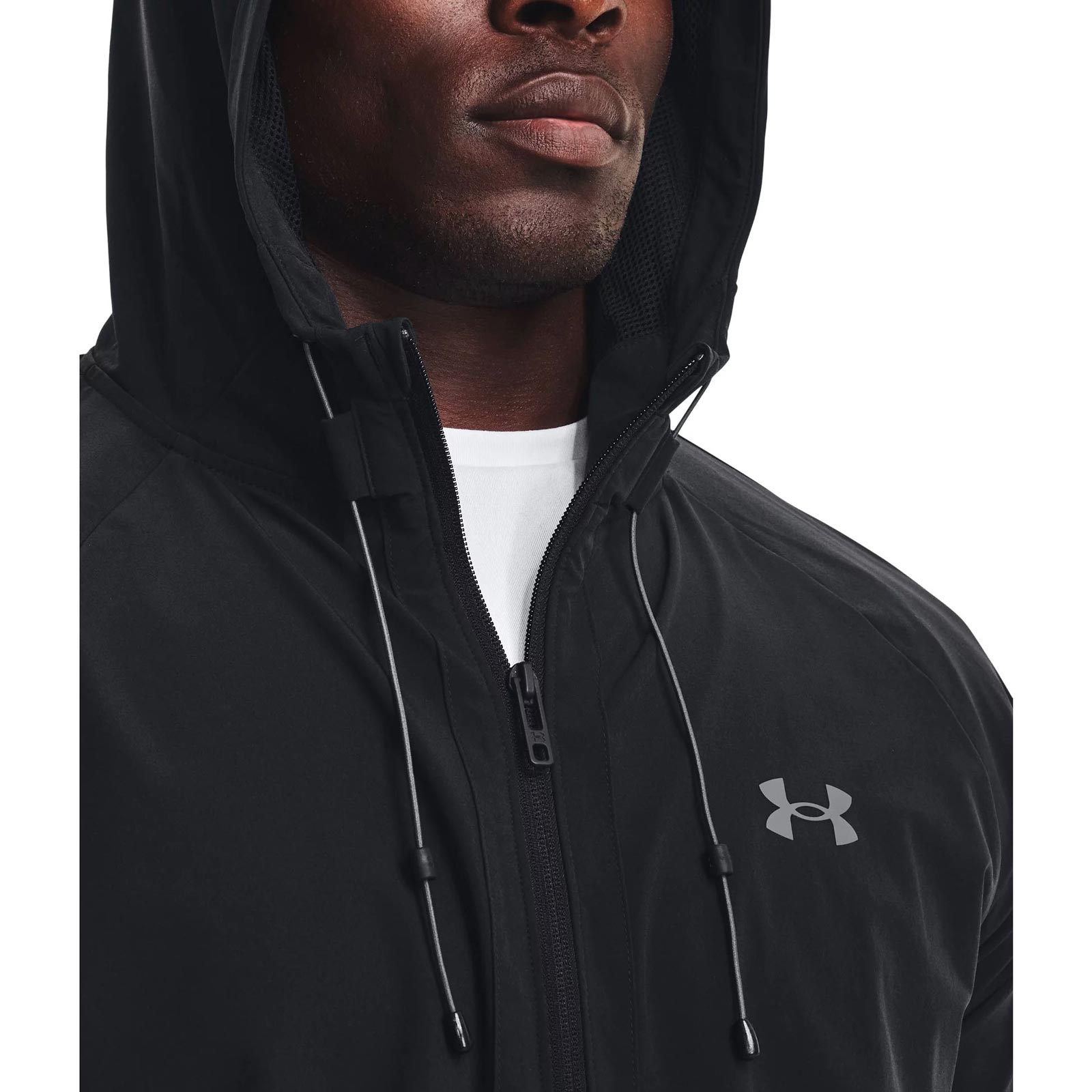 UNDER ARMOUR MENS STRETCH WOVEN WINDBREAKER