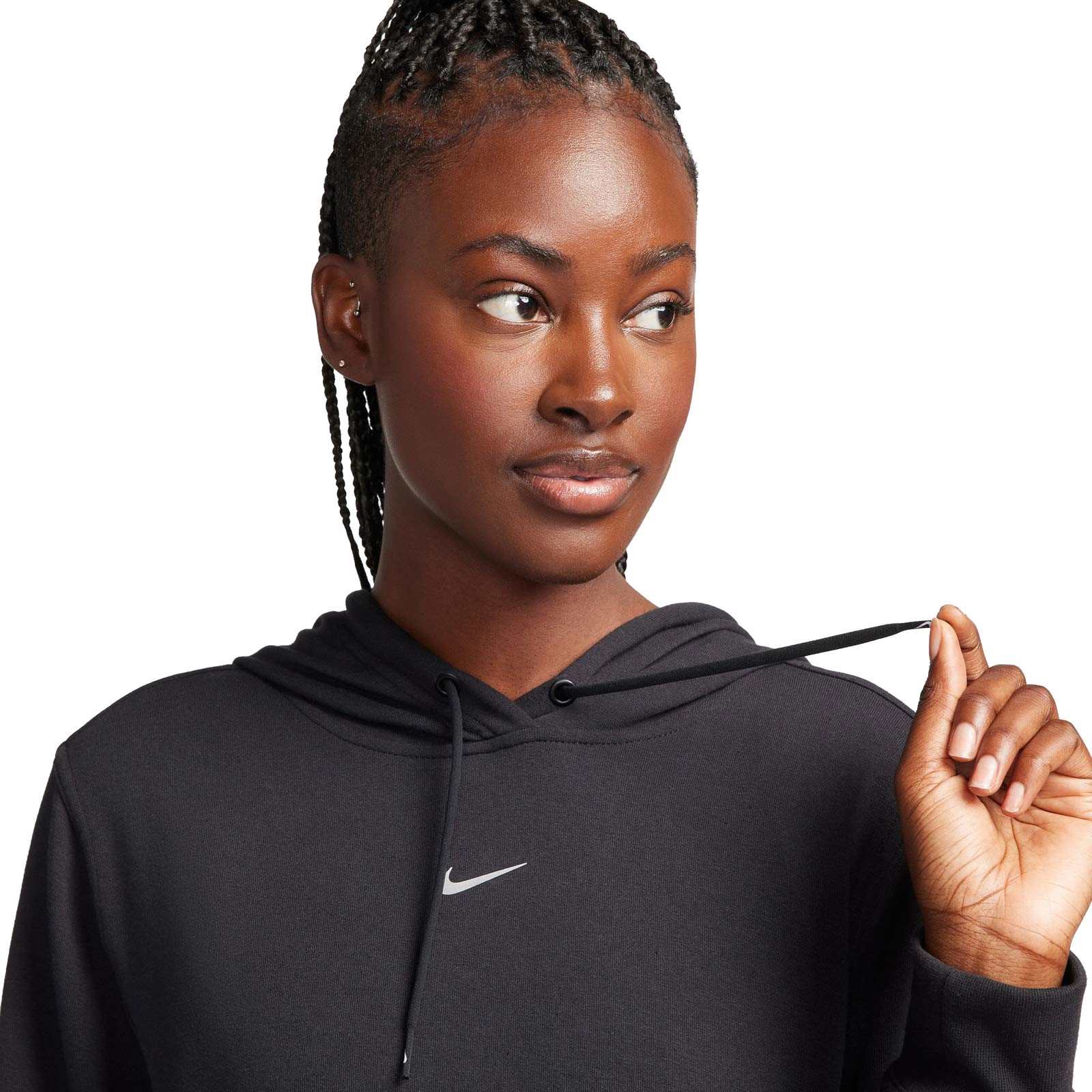 NIKE DRI-FIT ONE WOMENS FRENCH TERRY GRAPHIC HOODIE