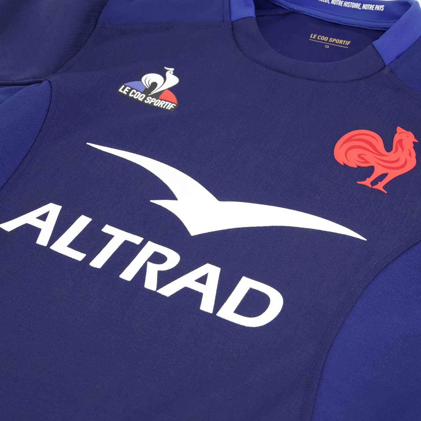 LE COQ SPORTIF FRANCE RUGBY 2023/24 KIDS HOME JERSEY