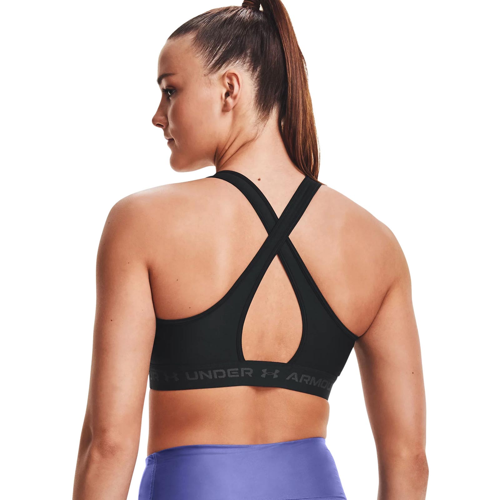 UNDER ARMOUR WOMENS ARMOUR® MID CROSSBACK SPORTS BRA