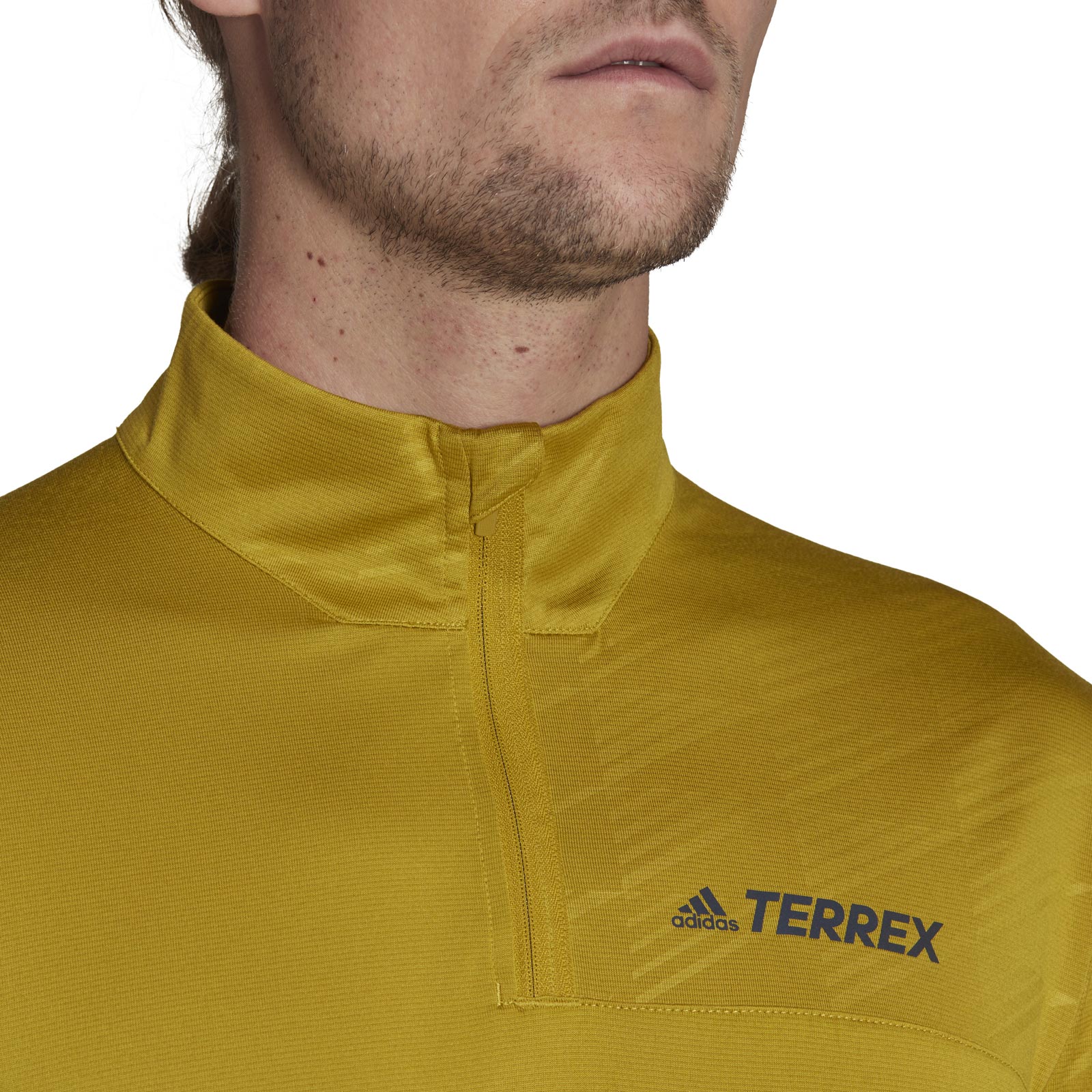 adidas Terrex Multi Mens Half-Zip Long-Sleeve Top