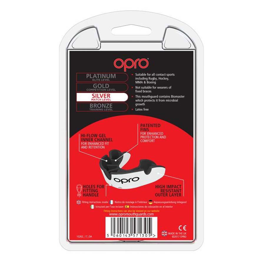 OPRO SELF-FIT MOUTHGUARD - SILVER LEVEL (AGE 10+)