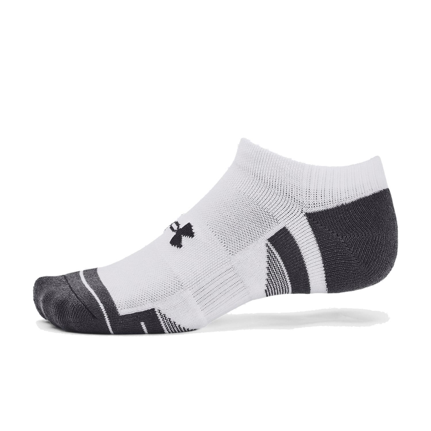 UNDER ARMOUR PERFORMANCE TECH 3 PACK NO SHOW SOCKS