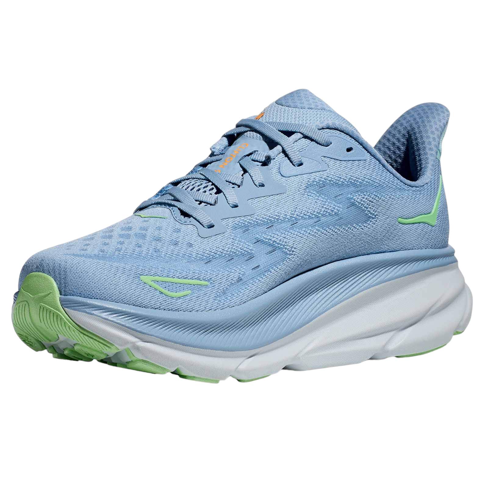 HOKA CLIFTON 9 MENS WIDE-FIT RUNNING SHOES