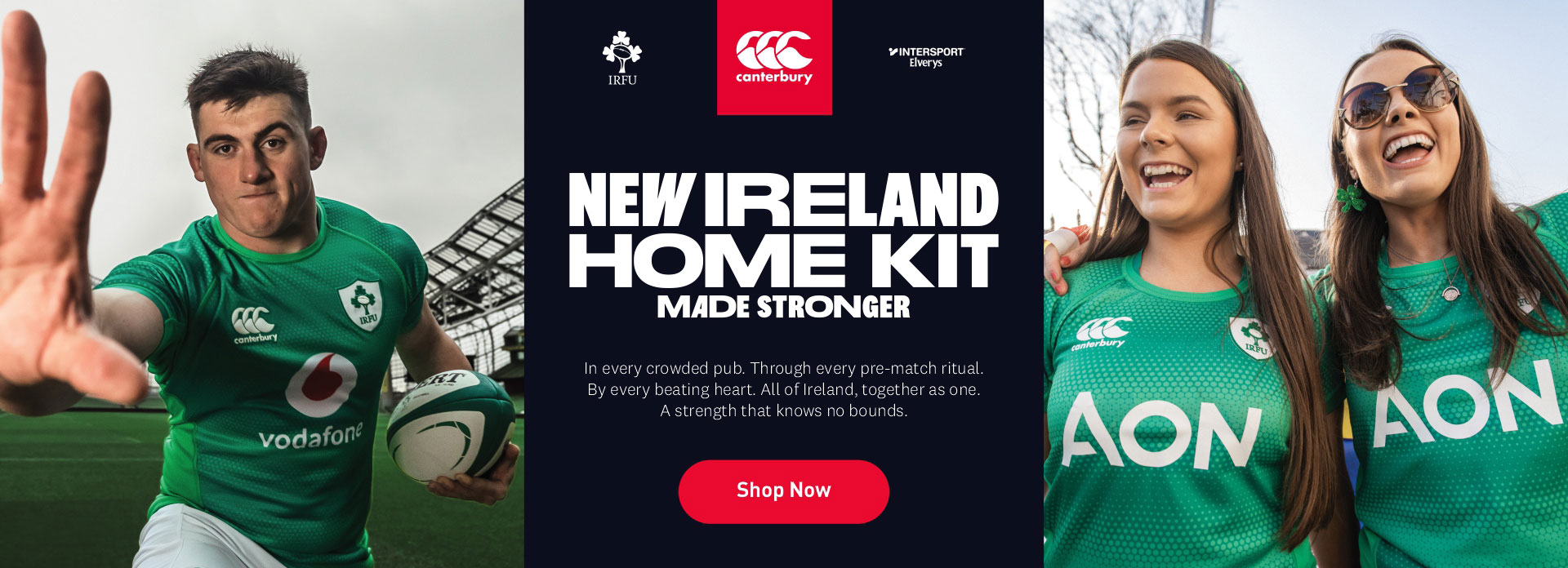 Shop the New Irish Rugby Home Jersey