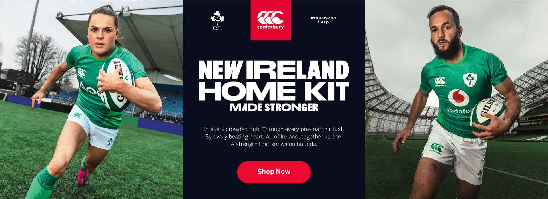 Shop the Brand New Irish Rugby Home Jersey