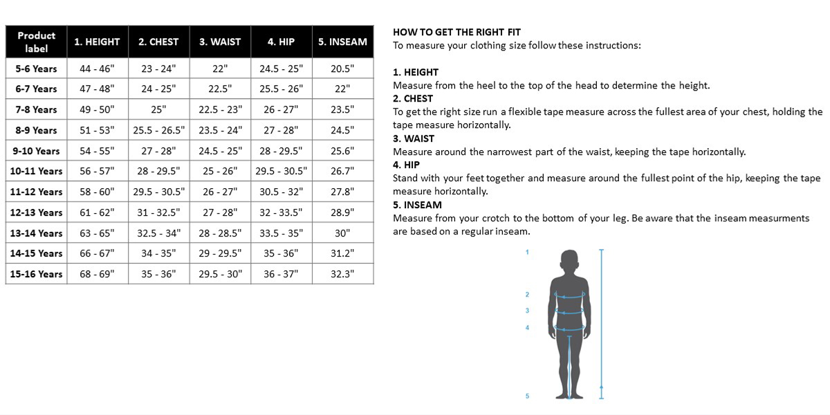swimwear size guide